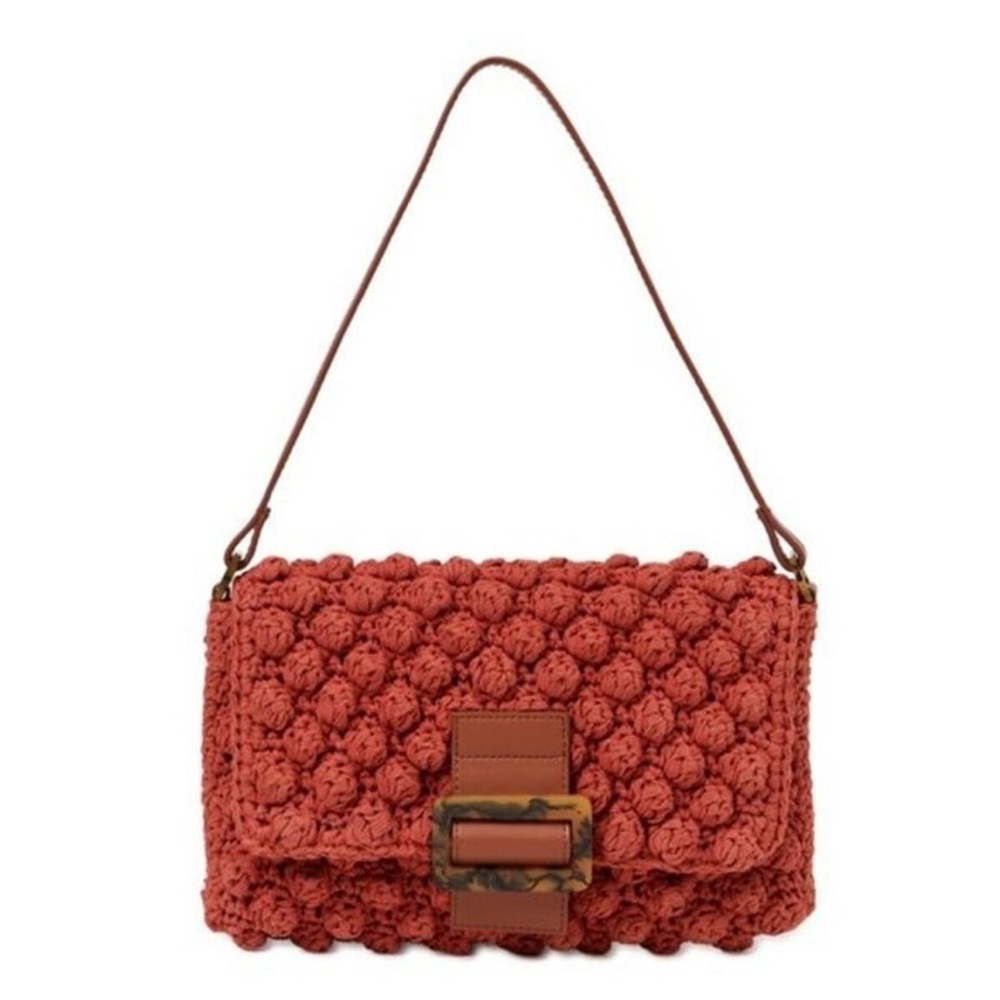 No boundaries HandMade Crochet Purse 100% Recycled Polyester Floral Boho NWOT